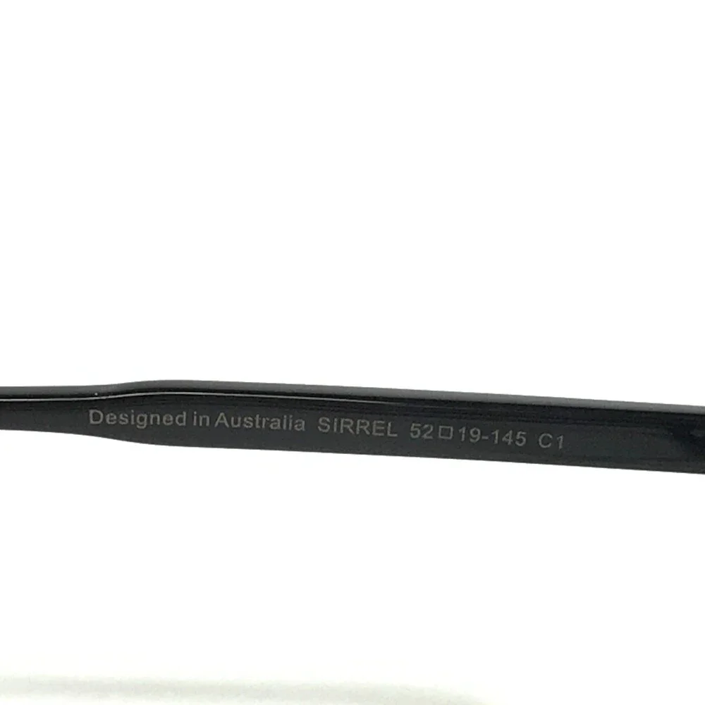 Iconik Eyeglasses Frames SIRREL C1 Black Square Full Rim Horn Rim 52-19-145